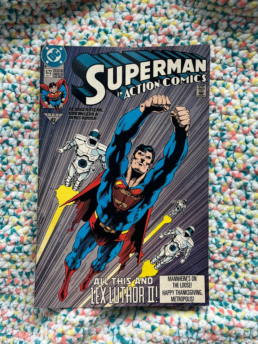 DC Comics #672 Dec 91 Superman in Action comic book